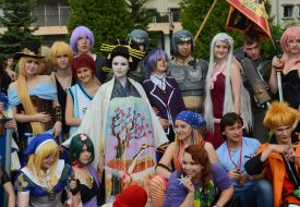Participants of the festival cosplay "ANICON VI"
