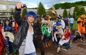 Participants of the festival cosplay "ANICON VI"
