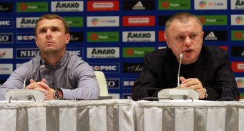 Sergey Rebrov and Igor Surkis