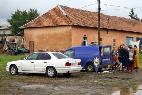 Participants wear knightly armor