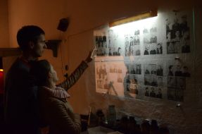 Visitors to the museum