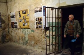 Visitors to the museum