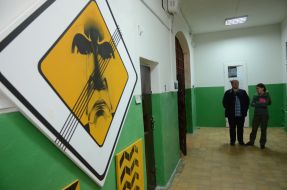 Visitors to the museum