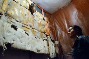 Visitors to the museum