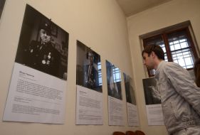 Visitors to the museum