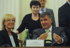 Lyudmila Denisova and Arsen Avakov