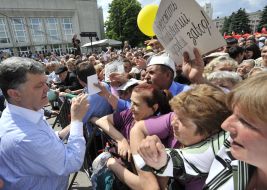 Meeting of Petr Poroshenko with voters