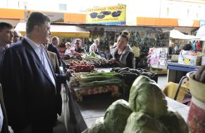 Петр Порошенко на Привозе