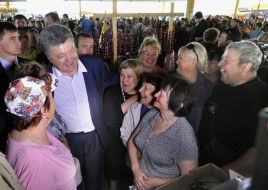 Петр Порошенко на Привозе