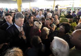 Петр Порошенко на Привозе