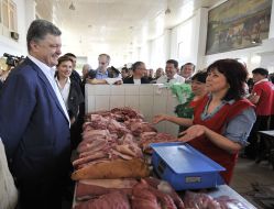Петр Порошенко на Привозе