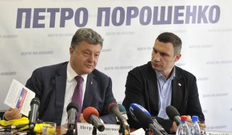 Петр Порошенко и Виталий Кличко