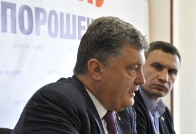 Петр Порошенко и Виталий Кличко