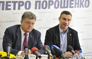 Петр Порошенко и Виталий Кличко