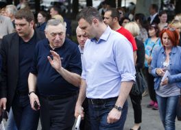 Eduard Gurvits and Vitaliy Klichko