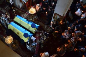 A Farewell to military pilots, who was killled during ATO in Slovyansk