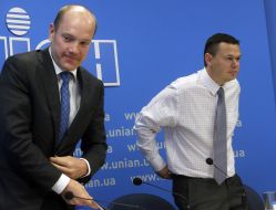 Vitaliy Sych and Tomas Fiala