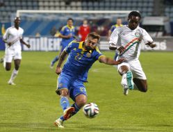 Playing moment of the match
