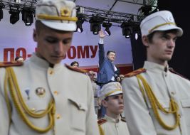 Meeting of Petr Poroshenko with voters