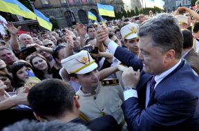 Meeting of Petr Poroshenko with voters