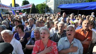 Meeting of Petr Poroshenko with voters