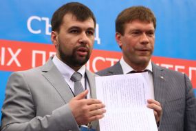 Denis Pushylin and Oleg Tsaryov