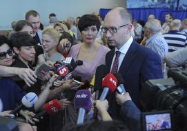Arseniy Yatsenyuk and Tereziya Yatsenyuk