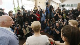 Yuliya Timoshenko, Yevgeniya Timoshenko and Aleksandr Timoshenko