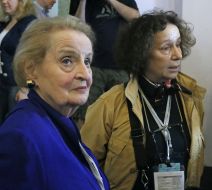 Madeleine Korbel Albright and Ana de Palacio