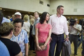 Vitaliy and Nataliya Klichko