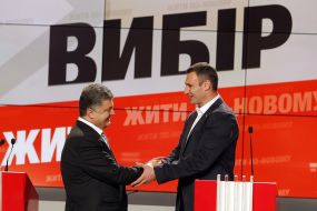 Petr Poroshenko and Vitaliy Klichko