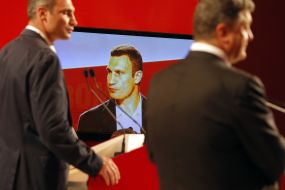 Petr Poroshenko and Vitaliy Klichko