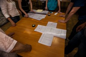 Counting of voices at the elections