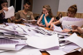 Counting of voices at the elections
