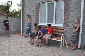 Children during the master class