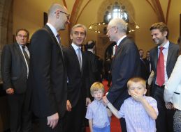 Arseniy Yatsenyuk and Herman Van Rompuy