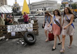 Випускники на Майдані Незалежності