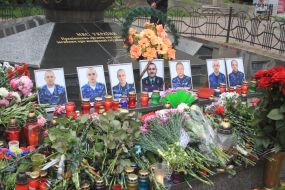 Портреты погибших под Славянском милиционеров