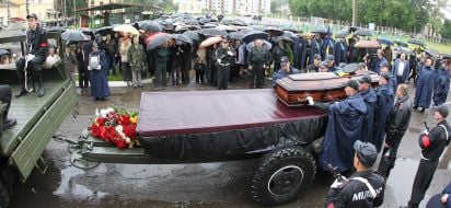 Farewell ceremony for fallen Maj. Gen. Sergei Kulchitsky