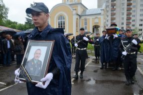 Farewell ceremony for fallen Maj. Gen. Sergei Kulchitsky