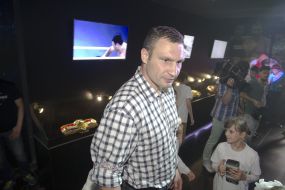 Vitaliy Klichko at the exhibition opening ceremony