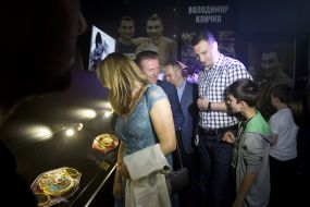 Vitaliy Klichko at the exhibition opening ceremony