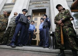 Participants of protest action