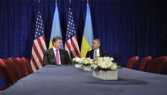 Petr Poroshenko and Barack Obama