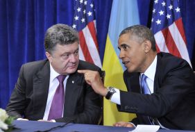 Petr Poroshenko and Barack Obama