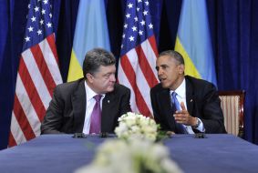 Petr Poroshenko and Barack Obama