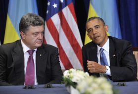 Petr Poroshenko and Barack Obama