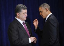 Petr Poroshenko and Barack Obama