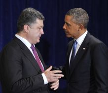Petr Poroshenko and Barack Obama