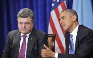 Petr Poroshenko and Barack Obama
